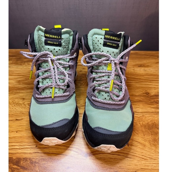 Merrell Shoes - Merrell Speed Solo Waterproof Hiking Boots Women's Sage Lavender Vibram 6